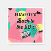 90年代にバック！バチェロレッテパーティー スタンダードカクテルナプキン (正面)
