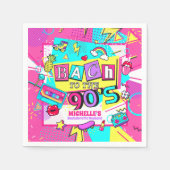 90年代にバック！ペーパー スタンダードカクテルナプキン (正面)