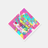 90年代にバック！ペーパー スタンダードカクテルナプキン (角)