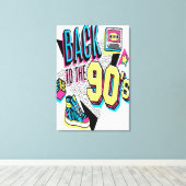 90年代に戻る キャンバスプリント (インサイチュ (ウッドフロア))