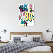 90年代に戻る キャンバスプリント (インサイチュ (寝室))