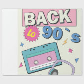 90年代に戻る ラッピングペーパー (フラット)