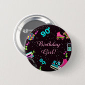 90年代に戻る、任意の年齢、ようこそ 缶バッジ (正面&裏面)