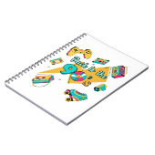 90年代に戻る – 電子90のレトロ・デバイス ノートブック (左側)