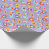 90年代に戻る – Y2Kカラフルたまごっち玩具 ラッピングペーパー (角)