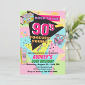 90年代に戻ろう 大人の誕生日パーティー 招待状 (スタンド正面)
