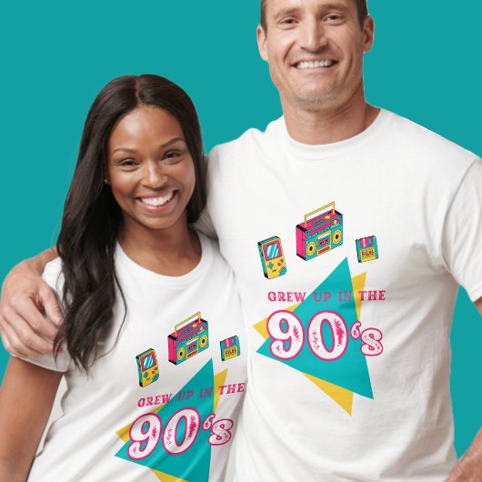 「90年代に育った」レトロなグラフィックデザイン Tシャツ