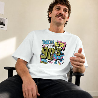 90年代に連れ戻してくれ 90年代風のローラースケート Tシャツ