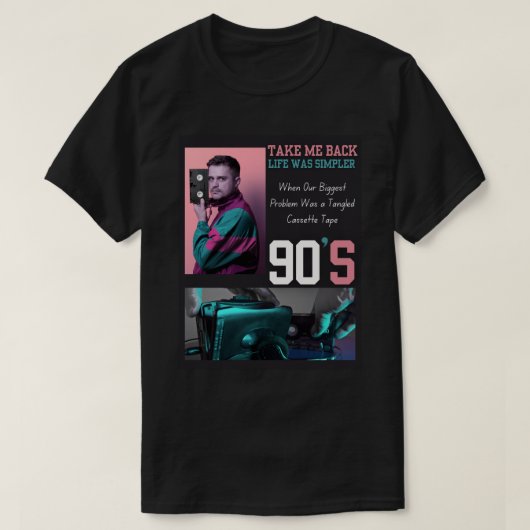 90年代に連れ戻してくれ Tシャツ – レトロな懐かしさ (デザイン正面)