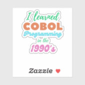 90年代にCOBOLプログラミング言語を学んだ シール (シート)