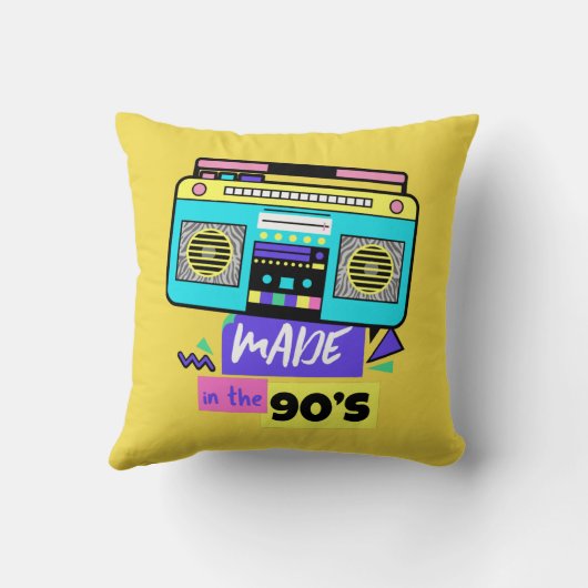 90年代のおもしろいでノスタルジックなギフトの装飾用クッションで作られる クッション (裏面)