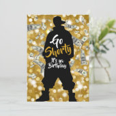 90年代のオールドスクールヒップホップバースデーフォト 招待状 (スタンド正面)