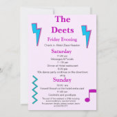 90年代のカセットテープバチェロレッテ週末にバッハ 招待状 (裏面)