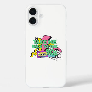 90年代のカラーアートを取りポップ・アートの戻す iPhone 16 PLUSケース