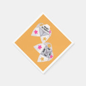 90年代のクタイキャッチャー名門私立校風のパーティー スタンダードカクテルナプキン (角)