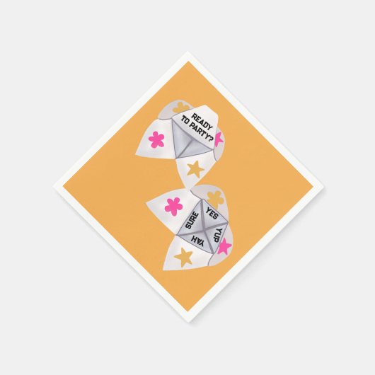 90年代のクタイキャッチャー名門私立校風のパーティー スタンダードカクテルナプキン (角)