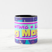 90年代のクロウツイークと幸運 ツートーンマグカップ (中央)