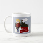 90年代のグランジ漫画 コーヒーマグカップ (左)