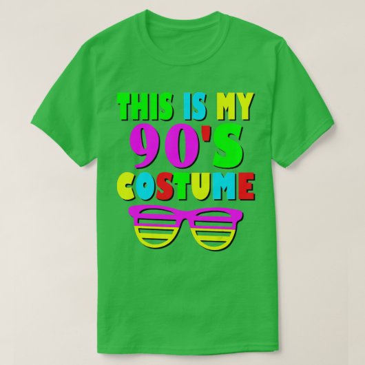 90年代のコスチューム80年代の90年代のパーティー Tシャツ (デザイン正面)