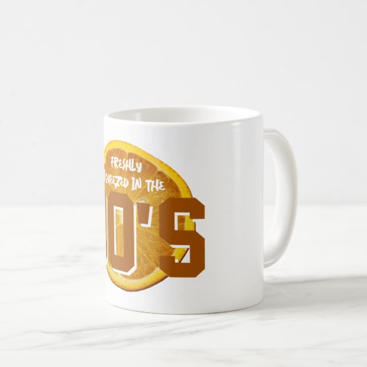 90年代のコーヒーマグで搾りたての コーヒーマグカップ (正面右)