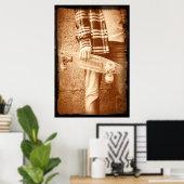 90年代のスクールスケートボードのポスター ポスター (ホームオフィス)