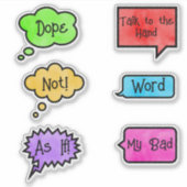 90年代のスローバックフレーズ シール (正面)