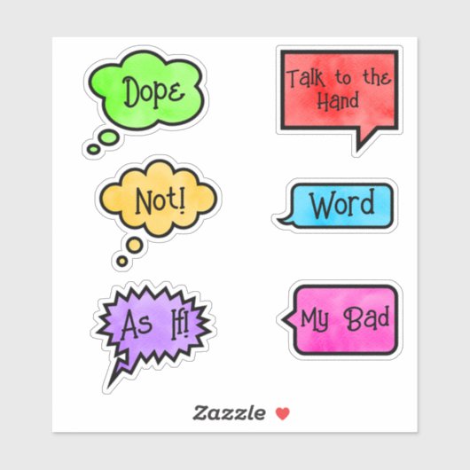 90年代のスローバックフレーズ シール (シート)