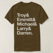 90年代のダラスカウボーイズ伝説 Tシャツ (デザイン正面)