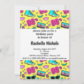 90年代のド派手な柄 招待状 (正面)