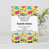 90年代のド派手な柄 招待状 (スタンド正面)