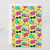 90年代のド派手な柄 招待状 (裏面)