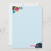 90年代のバチェロレッテ招待状 招待状 (裏面)