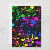 90年代のパーティの招待状 招待状 (裏面)