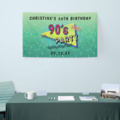 90年代のパーティーパターン旗 横断幕 (トレードショー)
