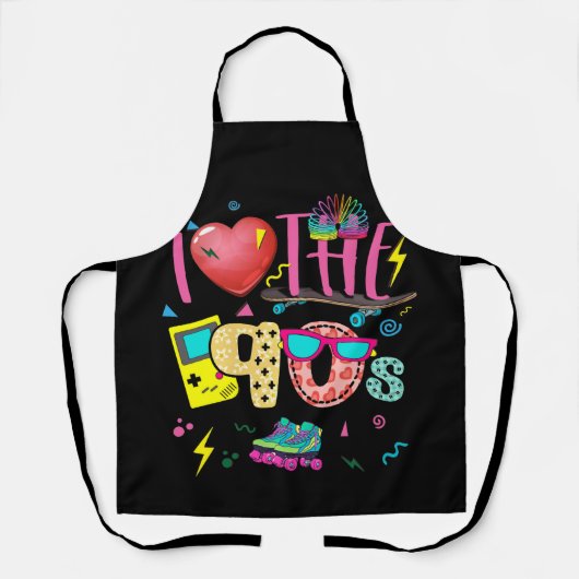 90年代のパーティー服90erレトロ エプロン (正面)