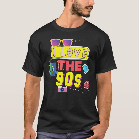 90年代のパーティー男性へ衣装90年代のコスチューム女性1990年代 Tシャツ (正面)