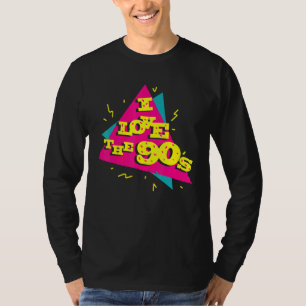 90年代のパーティー衣装を着た服がヒットレトロ Tシャツ