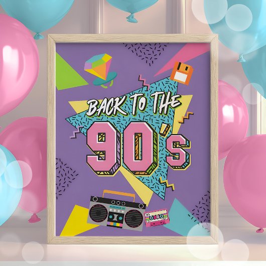 90年代のパーティー・サイン、90年代の誕生日・ポスターに戻る ポスター