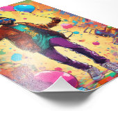 90年代のヒップホップコンサートのポスター フォトプリント            (角)