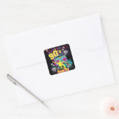 90年代のヒップホップビベスレトロで作られた スクエアシール (封筒)