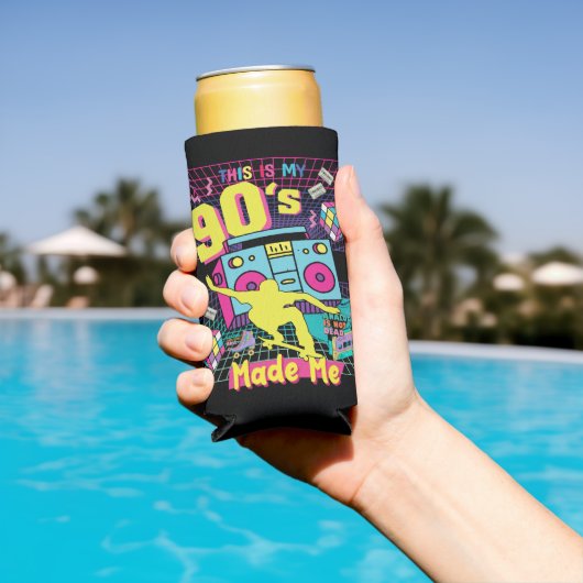 90年代のヒップホップビベスレトロで作られた スリム缶クーラー (インサイチュ プール)