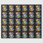 90年代のヒップホップビベスレトロで作られた ラッピングペーパー (フラット)