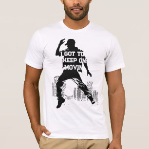 90年代のヒップホップ保オンMOVIN RAPPERグラフィック Tシャツ