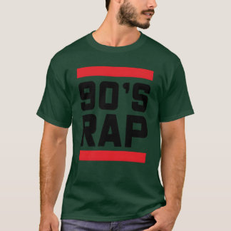 90年代のヒップホップ、ディスコ、ラップ、ダンスミュージックが大好き!楽しい Tシャツ