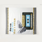 90年代のヒップホップBOYベビーシャワーの写真が戻る タペストリー (正面(横))