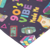 90年代のヒップホップVibesレトロが私のパターンを作った テーブルクロス (アングル)