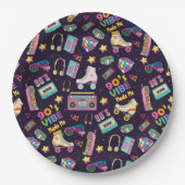 90年代のヒップホップVibesレトロが私のパターンを作った ペーパープレート (正面)