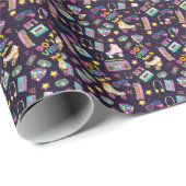 90年代のヒップホップVibesレトロが私のパターンを作った ラッピングペーパー (ロールコーナー)