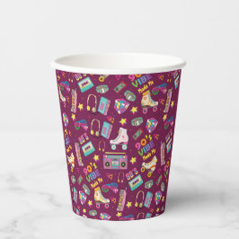 90年代のヒップホップVibesレトロが私のパターンを作った 紙コップ