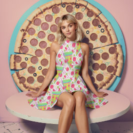 90年代のペパローニピザ ファブリック